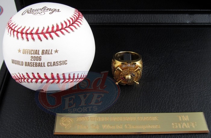 2006年第一回ワールドベースボールクラシック・WBC優勝贈呈用チャンピオンリング【日本代表チームスタッフ】 イチロー、松坂大輔、王貞治、天賞堂