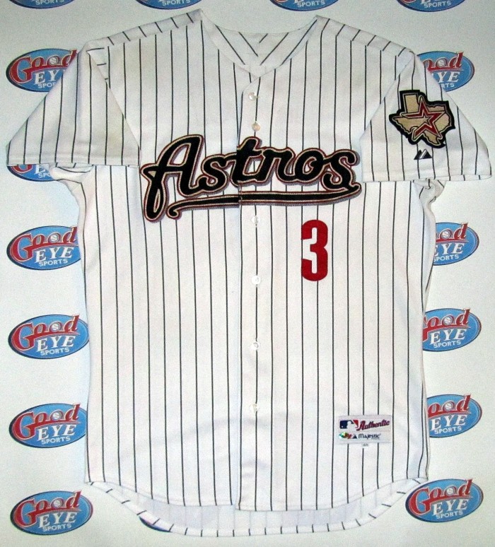 松井稼頭央2009年アストロズ【HOUSTON ASTROS】実使用ピンストライプ版ホームジャージ＋ズボンセット