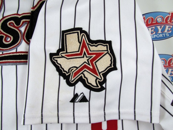 松井稼頭央2009年アストロズ【HOUSTON ASTROS】実使用ピンストライプ版ホームジャージ＋ズボンセット