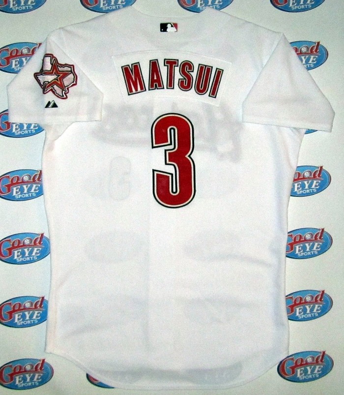 松井稼頭央2009年アストロズ【HOUSTON ASTROS】実使用レアホーム白版ジャージ