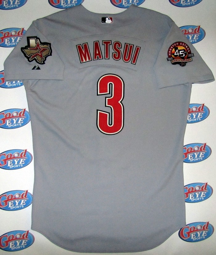 松井稼頭央2010年アストロズ【HOUSTON ASTROS】実使用グレー版ジャージ