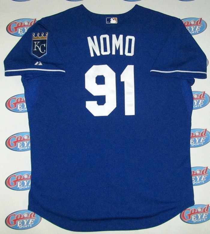 野茂英雄2008年大リーグ最終年、カンザスシティ・ロイヤルズ実使用ジャージセット