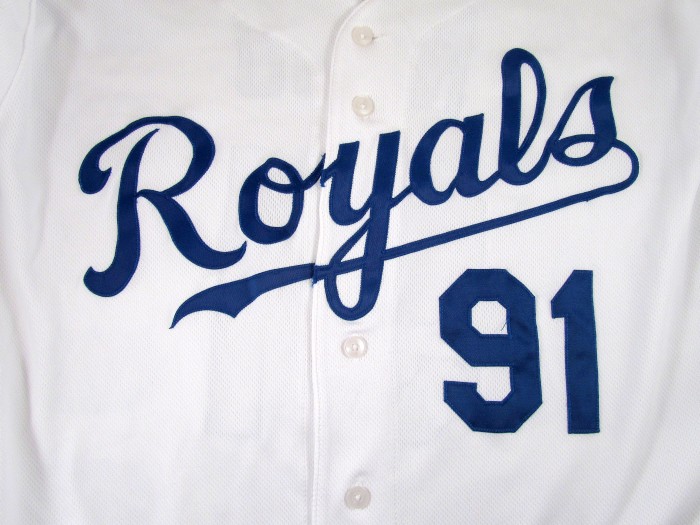 野茂英雄2008年大リーグ最終年カンザスシティ・ロイヤルズ【Kansas City Royals】実使用ホームジャージ