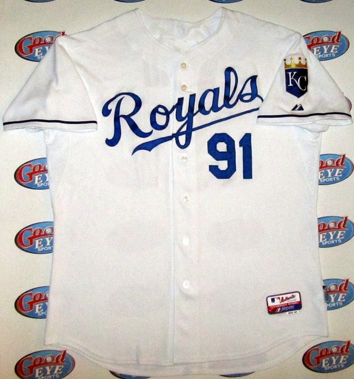 野茂英雄2008年大リーグ最終年カンザスシティ・ロイヤルズ【Kansas City Royals】実使用ホームジャージ