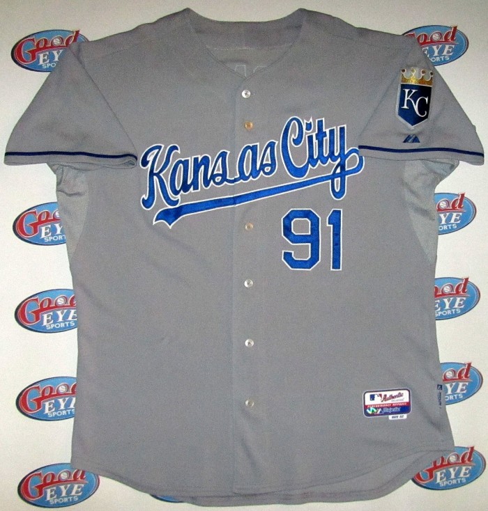 野茂英雄2008年大リーグ最終年カンザスシティ・ロイヤルズ【Kansas City Royals】実使用ロードジャージ
